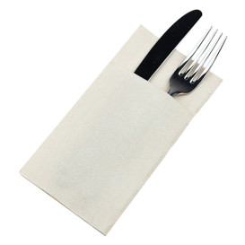 Serviette Kangourou en Papier Vaquero Crème 40x40cm (30 unités)