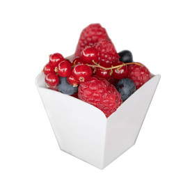 Verrine Dégustation Réutilisable "Vague" Blanc 100ml  (500 Utés)