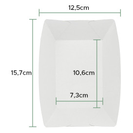 Barquette Carton 350ml Kraft 10,6x7,3x4,5 cm (25 Utés)