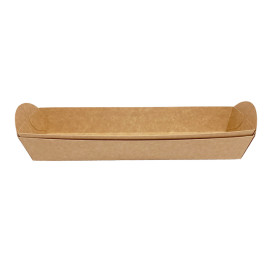 Plateau à Sandwich Kraft 500ml 24,8x6cm (500 Uds)