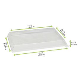 Couvercle Plastique PET 38x27,4cm (50 Unités)