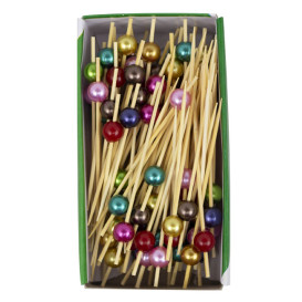 Pique en Bambou Perle Assortiment 9cm (100 Utés)