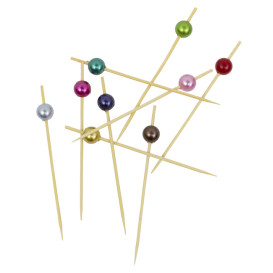 Pique en Bambou Perle Assortiment 9cm (100 Utés)
