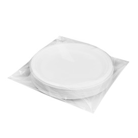 Assiette en Canne à Sucre Blanc Ø22 cm (50 Unités)