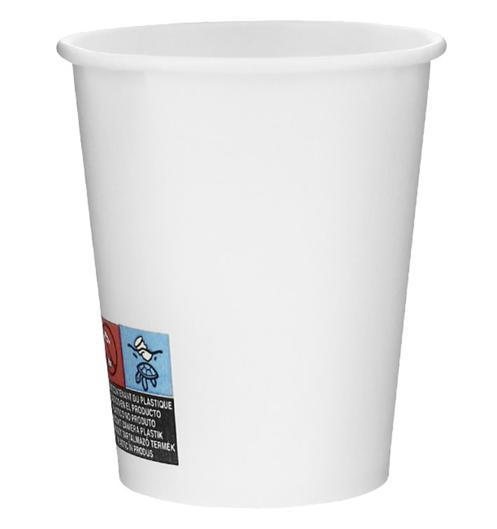 Gobelet Carton Blanc 6Oz/180ml Ø7,0cm (100 Utés) Gobelet Carton Blanc 6Oz/180ml Ø7,0cm (100 Utés)
