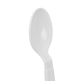 Cuillère Réutilisable Durable PP Minéral Blanque 18,5cm (180 Uds)