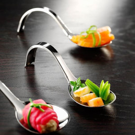 Cuillère Dégustation Premium Argenté 13 cm (20 Unités)