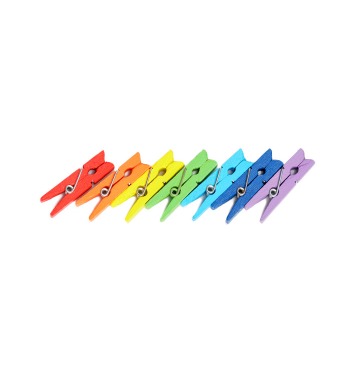 Pince en Bambou Buffet Assortiment 2,5cm (100 Utés) Pince en Bambou Buffet Assortiment 2,5cm (100 Utés)