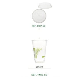 Gobelet Biodégradable PLA PLA "Green Stripe" Ø7cm 295ml (1.000 Utés)