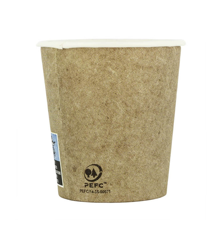 Gobelet Carton 4Oz/120ml Kraft Ø6,2cm (80 Utés) Gobelet Carton 4Oz/120ml Kraft Ø6,2cm (80 Utés)