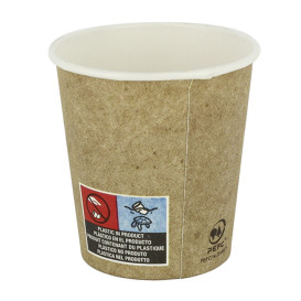 Gobelet Carton 4Oz/120ml Kraft Ø6,2cm (80 Utés)