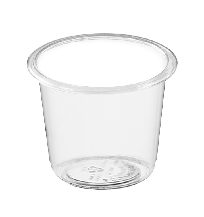 Pot PLA Transparent à Sauce 30ml Ø4,5cm (200 Utés) Pot PLA Transparent à Sauce 30ml Ø4,5cm (200 Utés)