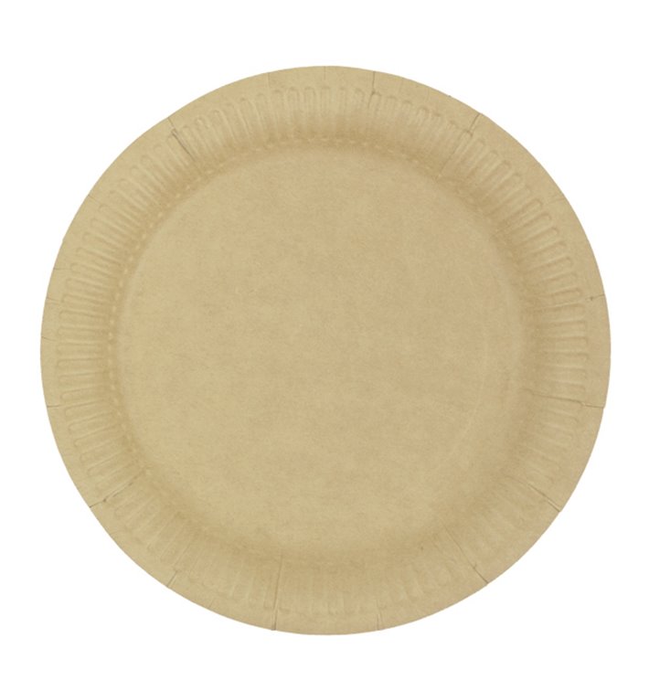 Assiette en Carton Ronde “Radial” Kraft Ø18cm 200gr/m² (50 Utés) Assiette en Carton Ronde “Radial” Kraft Ø18cm 200gr/m² (50 Utés)