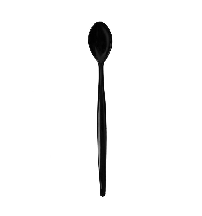 Cuillère à Glace en PS Noire 21cm (100 Utés) Cuillère à Glace en PS Noire 21cm (100 Utés)