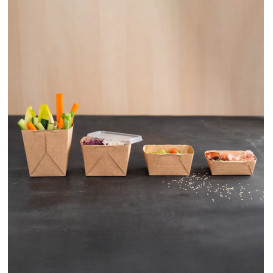 Saladier Deli2Go en Kraft 500ml 10,8x8,2x10,5cm (50 Utés)