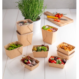 Saladier Deli2Go en Kraft 500ml 10,8x8,2x10,5cm (50 Utés)