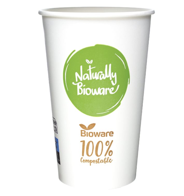 Gobelet en Carton Bioware® Ø9,0cm 540ml (50 Utés)