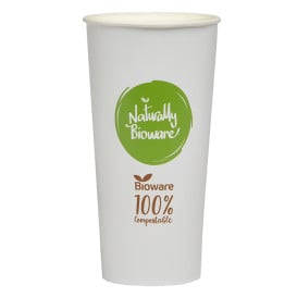Gobelet en Carton Bioware® Ø9,0cm 680ml (50 Utés)