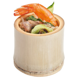 Verrine Bambou Dégustation Petit 5x5x4,5cm (20 Unités)