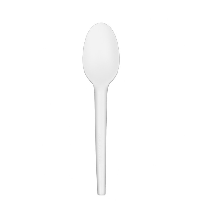 Cuillère Biodégradable Réutilisable CPLA Blanche 16,5cm (2.000 Utés) Cuillère Biodégradable Réutilisable CPLA Blanche 16,5cm (2.000 Utés)