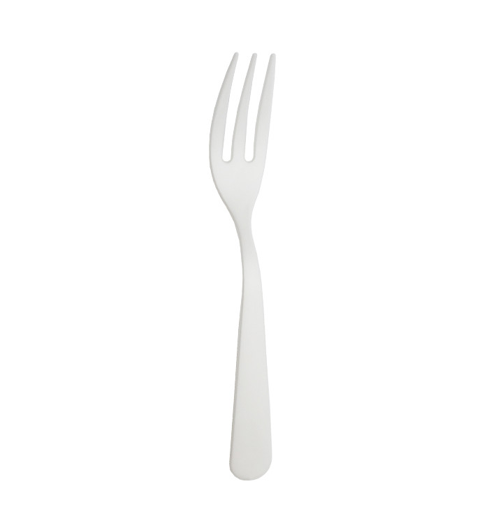 Fourchette Biodégradable Réutilisable CPLA Blanche 10cm (500 Utés) Fourchette Biodégradable Réutilisable CPLA Blanche 10cm (500 Utés)