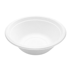 Bol en Canne à Sucre Blanc 350ml Ø13,5cm (25 Utés)