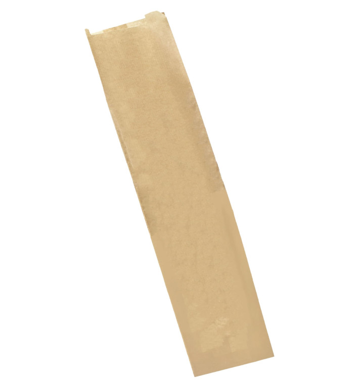 Sac Papier Kraft 9+5x32cm (250 Unités) Sac Papier Kraft 9+5x32cm (250 Unités)