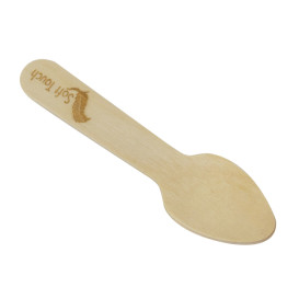 Mini Cuillère en Bois “Soft” 7,5cm (2.400 Utés)