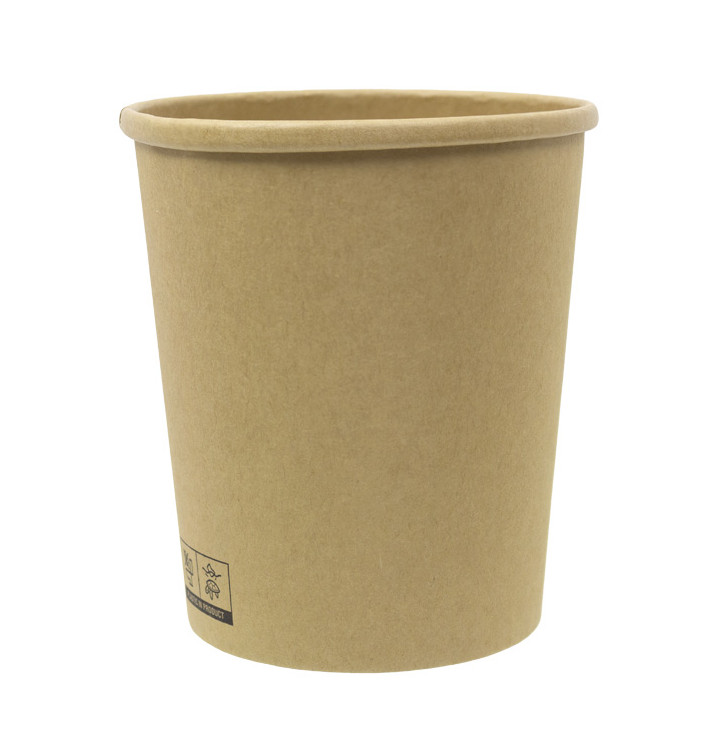 Pot en Carton Kraft 1.000ml Ø11,6cm (25 Utés) Pot en Carton Kraft 1.000ml Ø11,6cm (25 Utés)