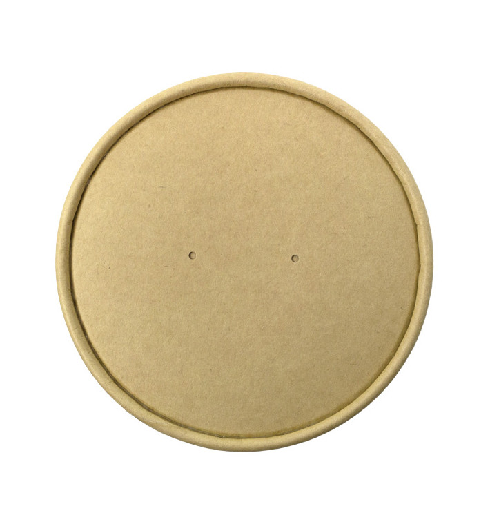 Couvercle en Carton Kraft pour Pot de 750/1.000ml Ø11,6cm (25 Utés) Couvercle en Carton Kraft pour Pot de 750/1.000ml Ø11,6cm (25 Utés)