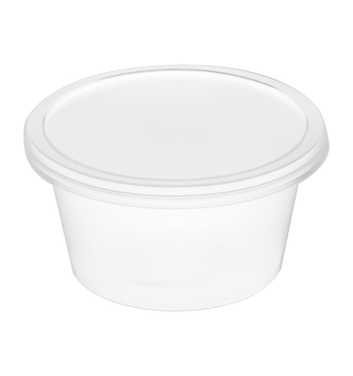 Pot à Sauce Transparent PP avec Couvercle 4Oz/120ml (100 Utés) Pot à Sauce Transparent PP avec Couvercle 4Oz/120ml (100 Utés)