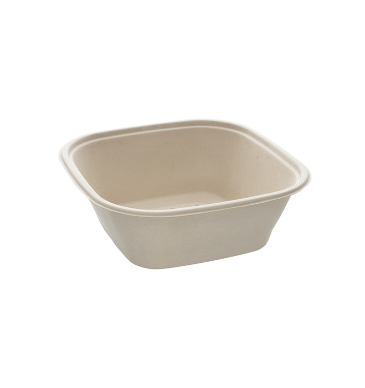Bol Canne à Sucre Carré Naturel 3500ml 27cm (50 Utés) Bol Canne à Sucre Carré Naturel 3500ml 27cm (50 Utés)