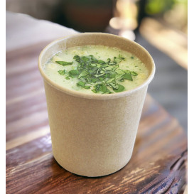 Pot en Carton Kraft 750ml Ø11,6cm (25 Utés)