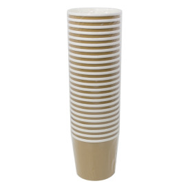 Pot en Carton Kraft avec Bordure Blanche 750ml Ø11,7cm (25 Utés)