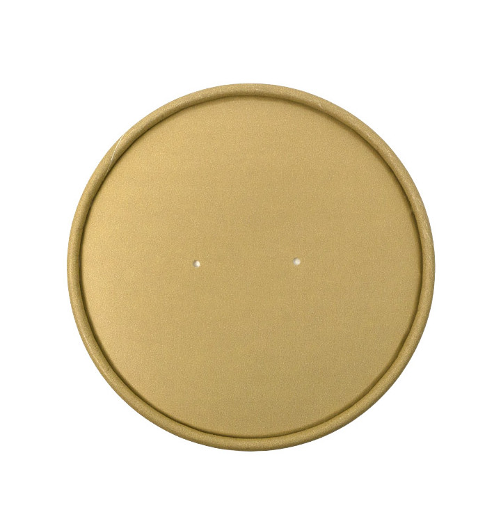 Couvercle en Carton Kraft pour Pot de Ø11,7cm (25 Utés) Couvercle en Carton Kraft pour Pot de Ø11,7cm (25 Utés)