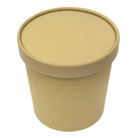 Couvercle en Carton Kraft pour Pot de Ø11,7cm (500 Utés)