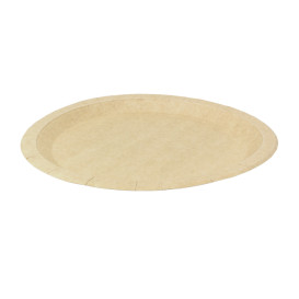 Assiette en Carton Ronde Ingraissable Kraft Ø26cm 245g/m² (50 Utés)