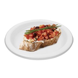 Assiette Plate Réutilisable Economique PS Blanc Ø16,5cm (450 Utés)