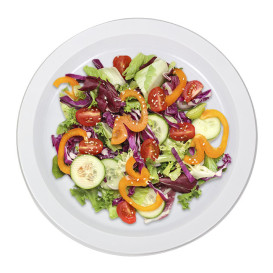 Assiette Plate Réutilisable Economique PS Blanc Ø22cm (25 Utés)