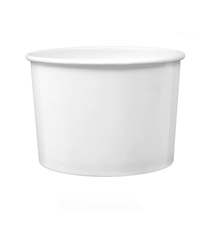 Pot en Carton Blanc 488ml (25 Unités) Pot en Carton Blanc 488ml (25 Unités)