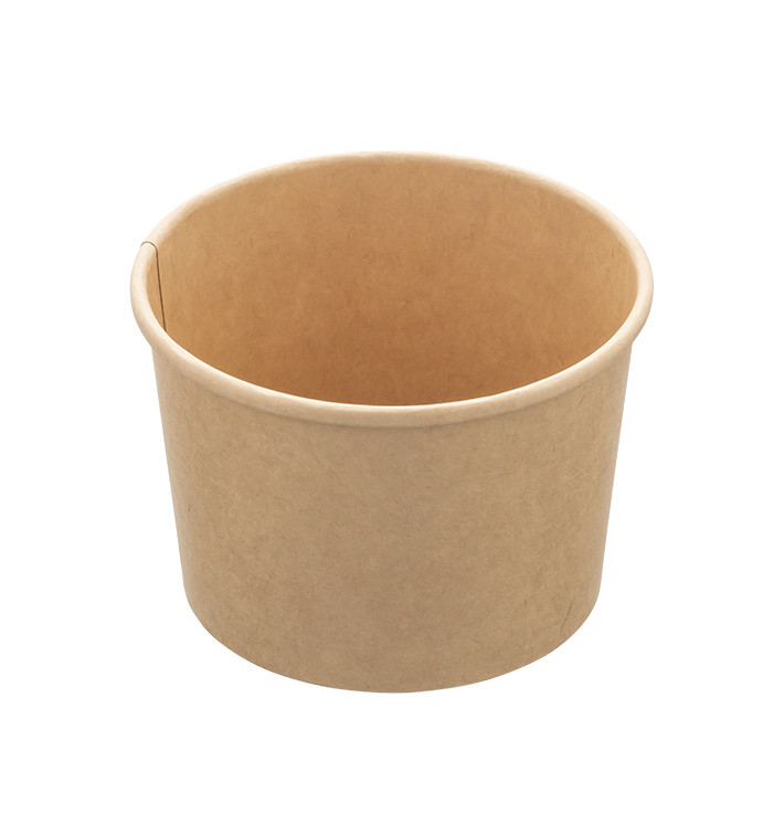 Pot en Carton Kraft Dessert 250ml Ø9,0cm (50 Utés) Pot en Carton Kraft Dessert 250ml Ø9,0cm (50 Utés)
