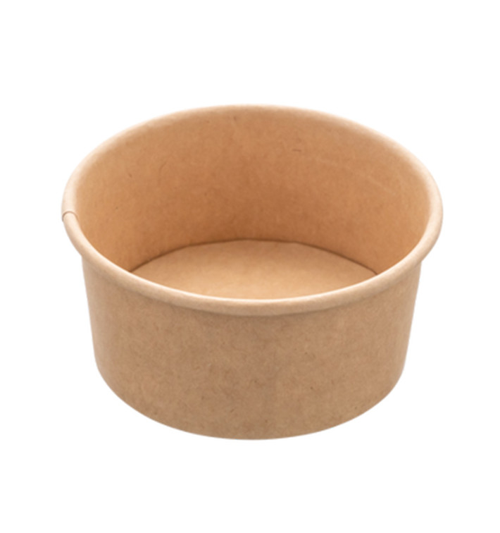 Pot en Carton Kraft Multi-Food 370ml Ø11,5cm (50 Utés) Pot en Carton Kraft Multi-Food 370ml Ø11,5cm (50 Utés)
