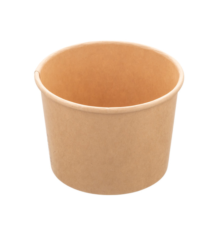 Pot en Carton Kraft Multi-Food 550ml Ø11,5cm (50 Utés) Pot en Carton Kraft Multi-Food 550ml Ø11,5cm (50 Utés)