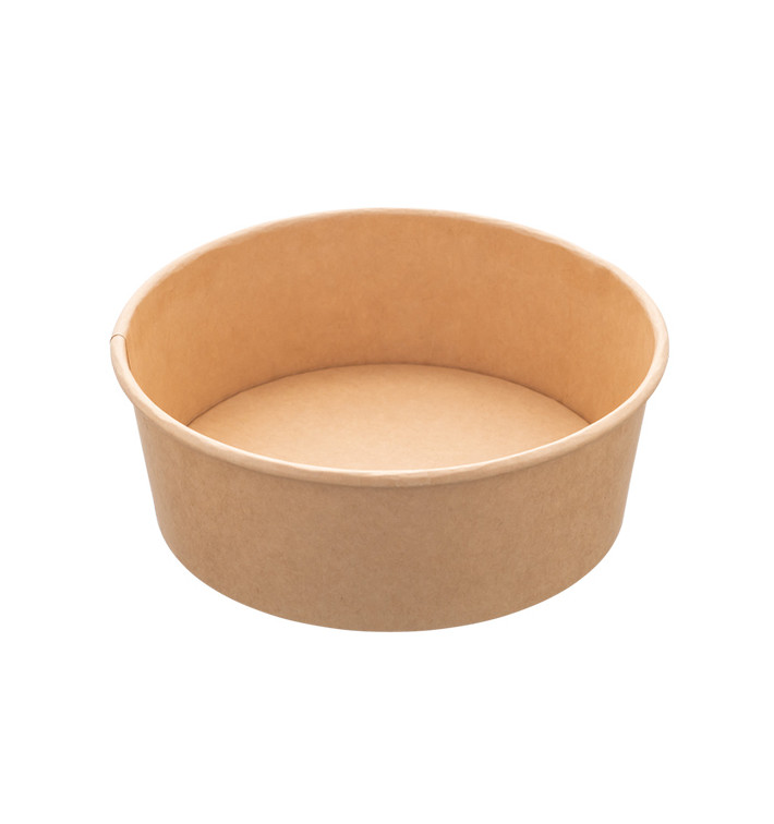 Saladier en Carton Kraft 750ml Ø15,0cm (50 Utés) Saladier en Carton Kraft 750ml Ø15,0cm (50 Utés)