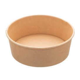 Saladier en Carton Kraft 1.000ml Ø16,6cm (50 Utés)