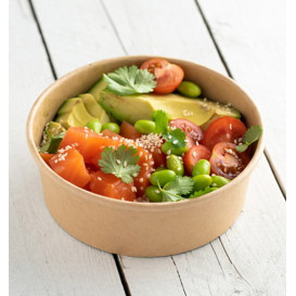 Saladier en Carton Kraft 750ml Ø15,0cm (300 Utés)