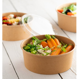 Couvercle rPET pour Pot 950/1.300ml Ø18,5cm (50 Utés)