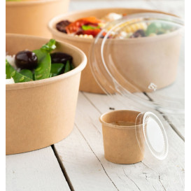 Couvercle rPET pour Pot 950/1.300ml Ø18,5cm (50 Utés)