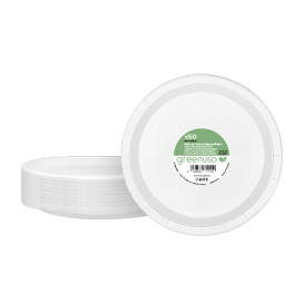 Assiette en Carton Ronde Blanc Ø26cm 250g/m² (50 Utés)