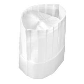 Toque en TST Cuisinier Chef Blanc (10 unités)